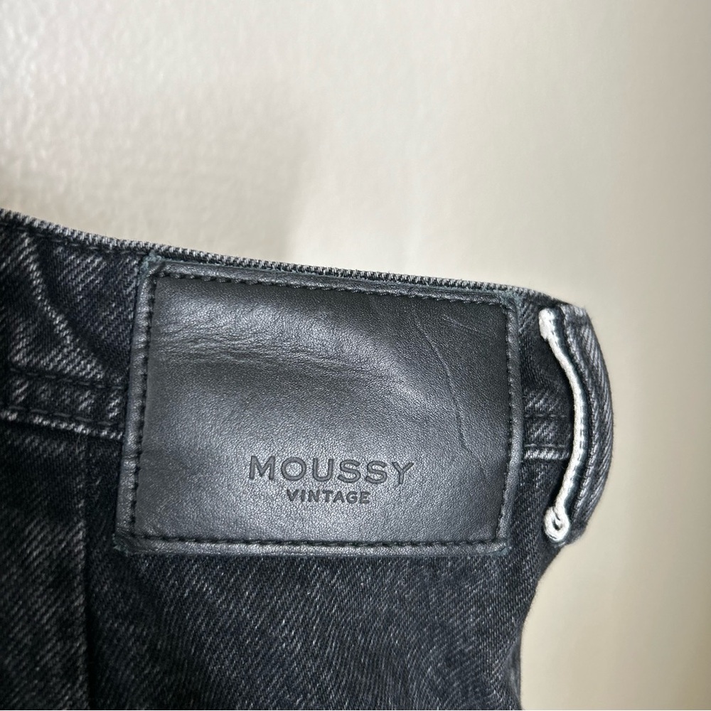 Moussy Elba Center Press Wide Crop Jean black 28 - Picture 13 of 16